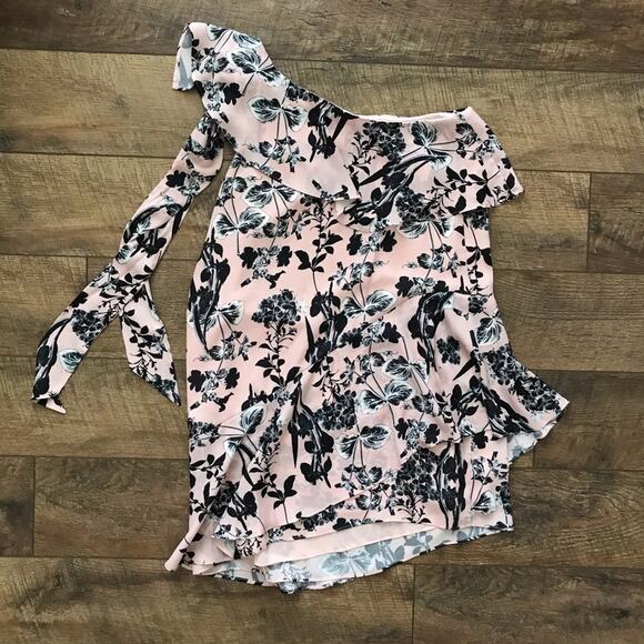 Parker One Shoulder Pearl Paradise Shift Dress NWT - Picture 5 of 5